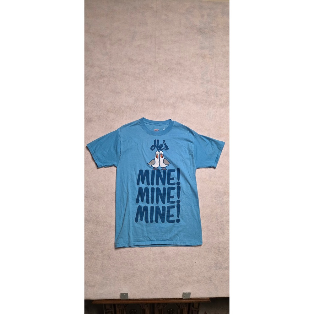 Disney Parks Finding Nemo Seagulls Mine Mine Mine T-Shirt Size M Light Blue